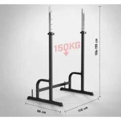 OZIO FITNESS Soporte Rack Levantamiento De Pesas Con Soporte De Discos Alta Carga Negro -Fitness cardio Ventas soporte rack levantamiento de pesas con soporte de discos alta carga negro 4
