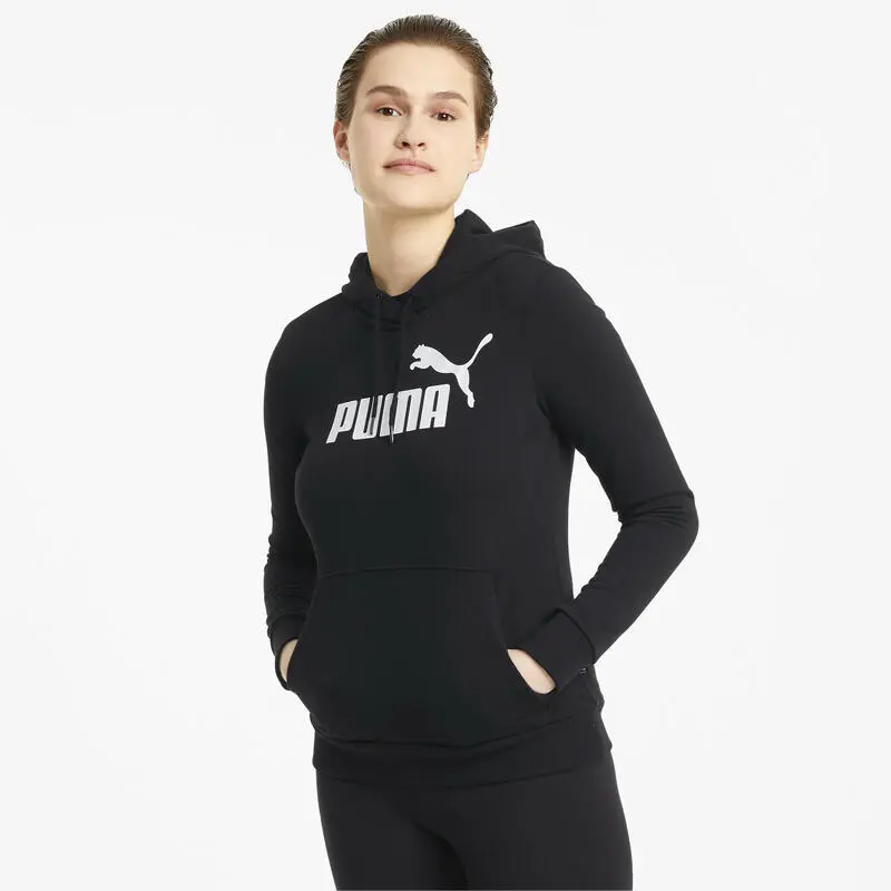 Sudadera Con Capucha Mujer PUMA Essentials Logo Negro 4 Sudadera Con Capucha Mujer PUMA Essentials Logo Negro - Imagen 2