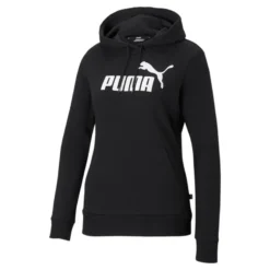 Sudadera Con Capucha Mujer PUMA Essentials Logo Negro
