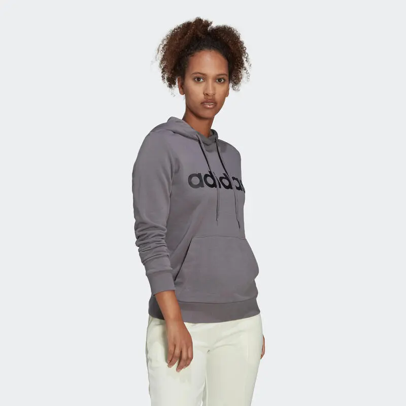 Sudadera Fitness Soft Training Adidas Mujer Gris Capucha 7 Sudadera Fitness Soft Training Adidas Mujer Gris Capucha - Imagen 5