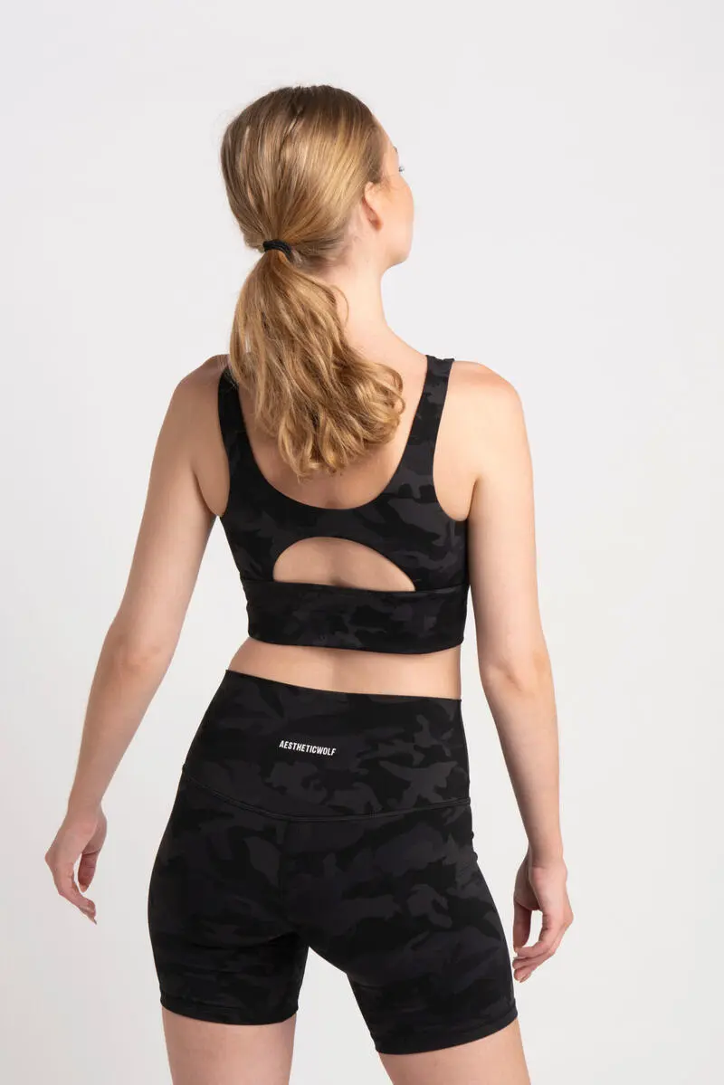 AESTHETIC WOLF Sujetador De Alta Sujeción - Fitness - Mujer - Camo 6 AESTHETIC WOLF Sujetador De Alta Sujeción - Fitness - Mujer - Camo - Imagen 4