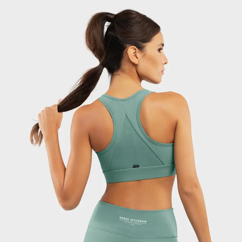 Siroko Sujetador Deportivo Alto Impacto Squat Green 4 Siroko Sujetador Deportivo Alto Impacto Squat Green - Imagen 2