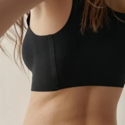 Sujetador Top Deportivo Elaphe De Mujer Black LimbaBlack Sin Aro -Fitness cardio Ventas sujetador top deportivo elaphe de mujer black limbablack sin aro 2