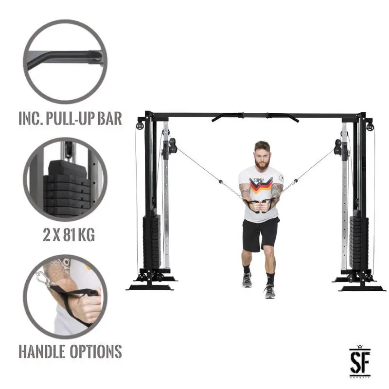 SUPRFIT Supfit Hallador Cable Pull Tower- Basement Edition - Negro 5 SUPRFIT Supfit Hallador Cable Pull Tower- Basement Edition - Negro - Imagen 3
