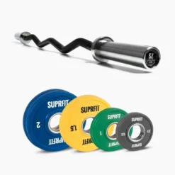 SUPRFIT SZ Curl Bar Mini Bumper Plates Set 10 Kg