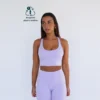 Top Deportivo Fitness Sostenible Poliéster Mujer Fitplanet Seahorse Lila -Fitness cardio Ventas top deportivo fitness sostenible poliester mujer fitplanet seahorse lila