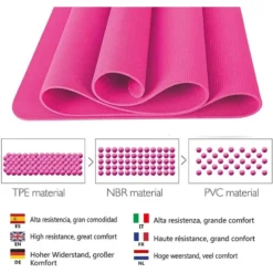 WUEPS Yoga Mat / Esterilla De Yoga Suave Confort 183 CM / Rosa 11 WUEPS Yoga Mat / Esterilla De Yoga Suave Confort 183 CM / Rosa -Fitness cardio Ventas yoga mat esterilla de yoga suave confort 183 cm rosa 3
