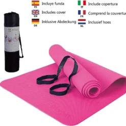 WUEPS Yoga Mat / Esterilla De Yoga Suave Confort 183 CM / Rosa 12 WUEPS Yoga Mat / Esterilla De Yoga Suave Confort 183 CM / Rosa -Fitness cardio Ventas yoga mat esterilla de yoga suave confort 183 cm rosa 4