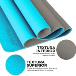 WUEPS Yoga Mat / Esterilla De Yoga Suave Confort Blue Sky Blue 183 CM -Fitness cardio Ventas yoga mat esterilla de yoga suave confort blue sky blue 183 cm 4