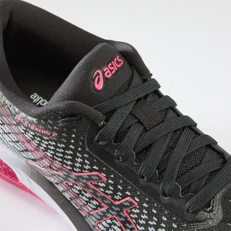 Zapatillas Running Asics Gel Stratus Knit 2 Mujer Gris Rosa 5 Zapatillas Running Asics Gel Stratus Knit 2 Mujer Gris Rosa - Imagen 3