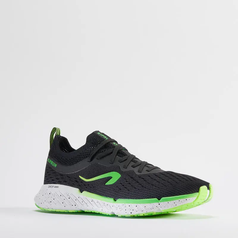 Zapatillas Running Kiprun KN500 Hombre Negro Verde 5 Zapatillas Running Kiprun KN500 Hombre Negro Verde - Imagen 3